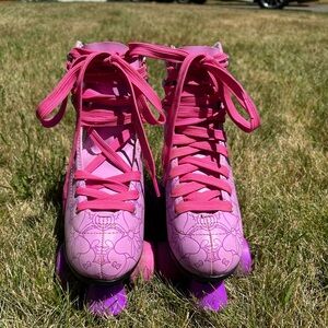 Pink and Purple Roller Skates